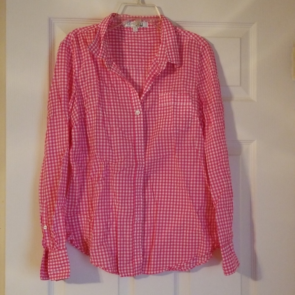 Checkered button down
